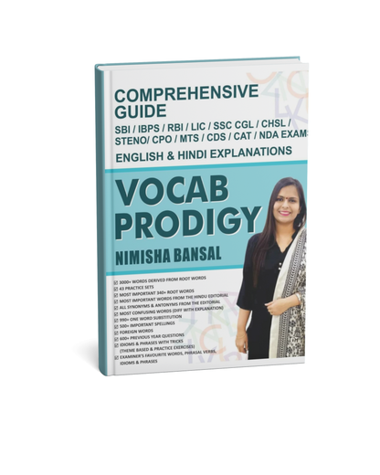 Vocab Prodigy By Nimisha Bansal Comprehensive Vocabulary Guide (Hindi & English Explanations)