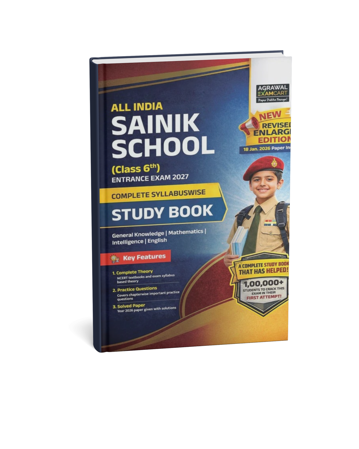 Arawal Examcart Sainik School Class 6 Study Guide 2027 (English Medium)