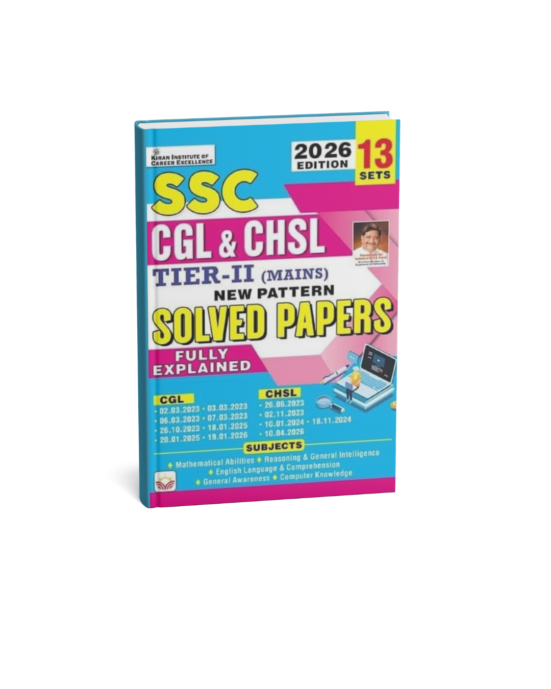 Kiran SSC CGL & CHSL Tier-2 Exam Solved Paper 13 Sets 2026 (English Medium)