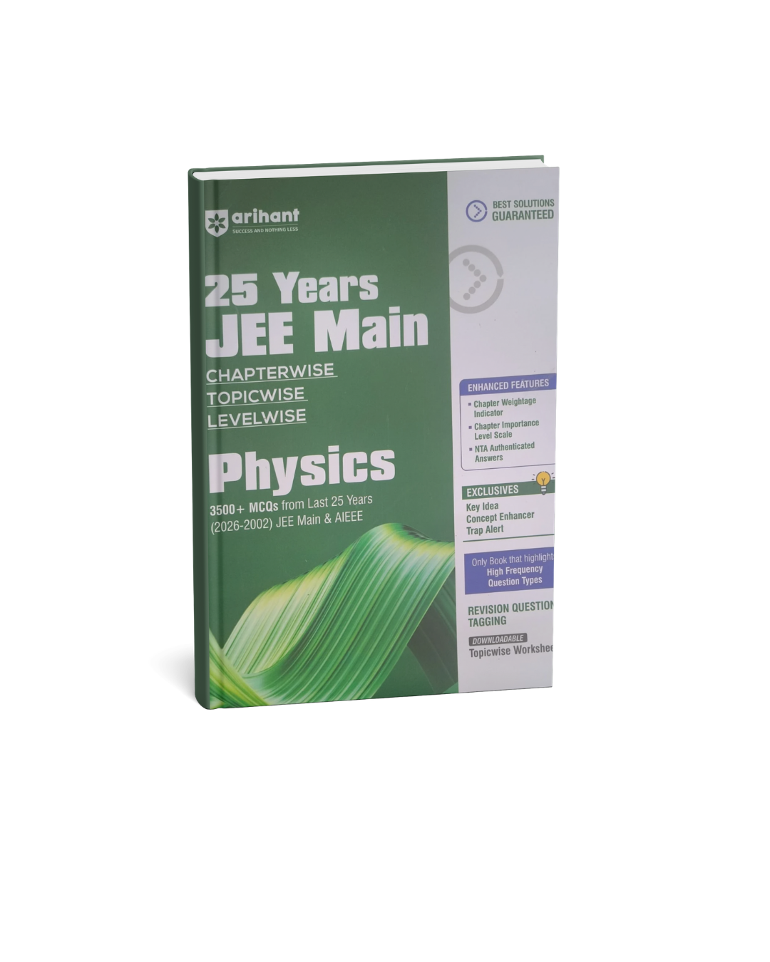 Arihant 25 Years JEE Main Physics (2026–2002) Chapterwise & Topicwise Solved Papers 3500+ MCQs (English Medium)