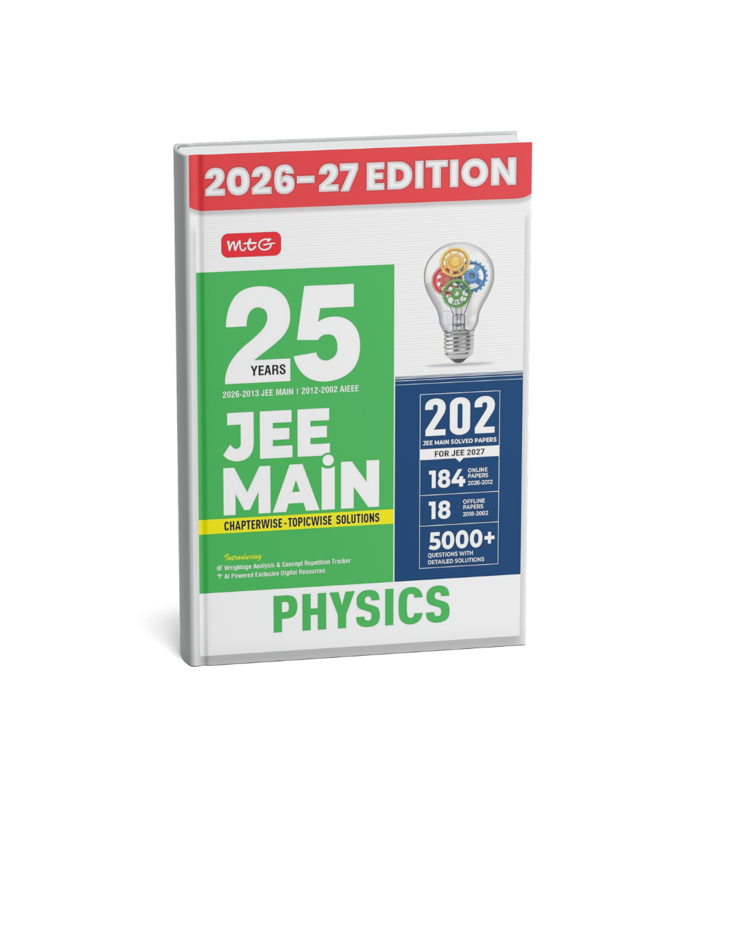 MTG 25 Years JEE Mains Physics Chapterwise & Topicwise Solutions (2026–2027) English Medium