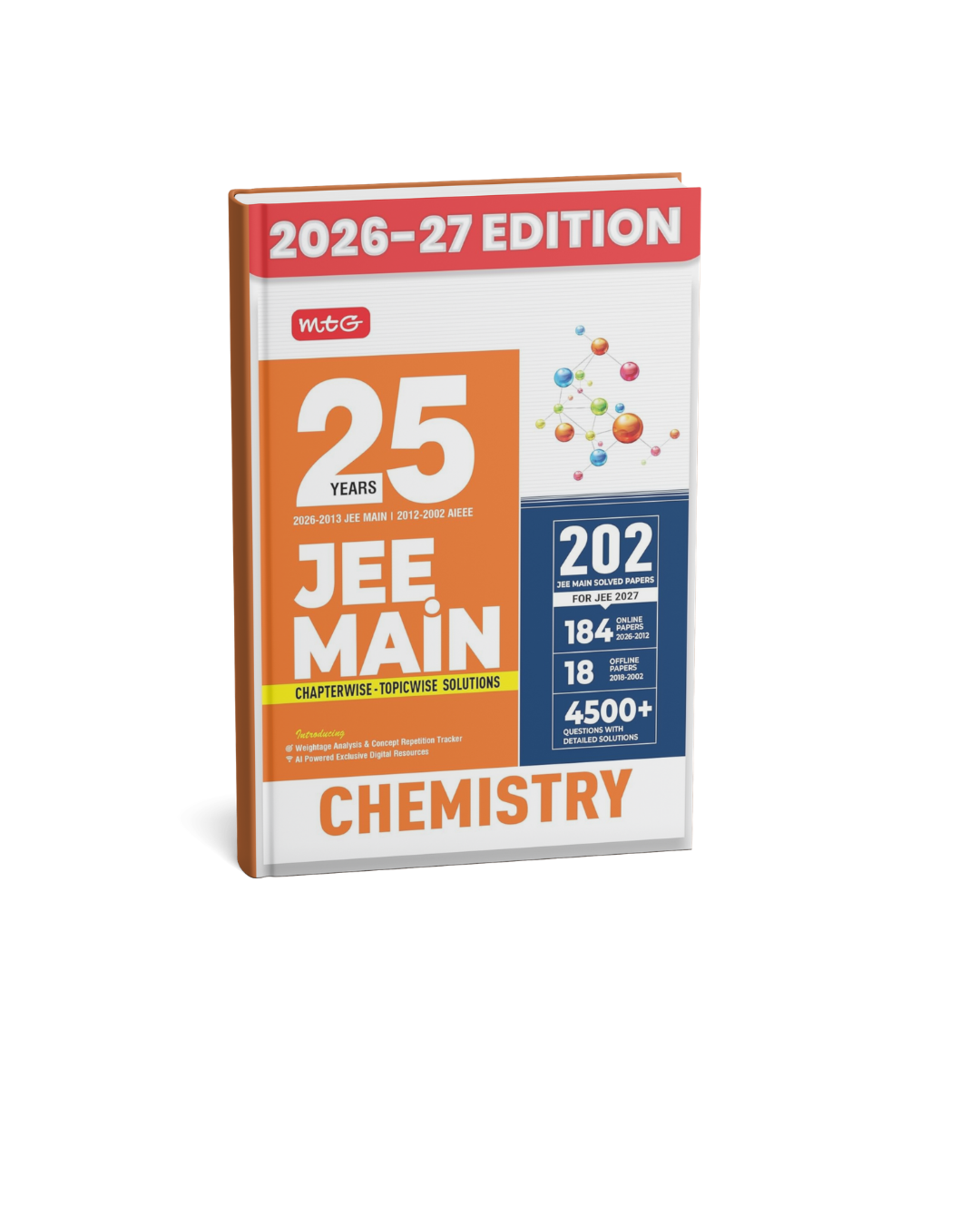 MTG 25 Years JEE Main Chemistry Chapterwise & Topicwise Solutions (2026–2027) Edition (English Medium)
