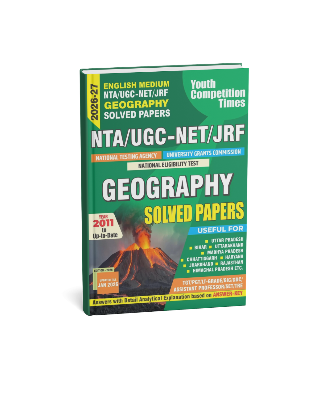 Youth NTA UGC NET JRF Geography Solved Papers Edition 2026-2027 (English Medium)