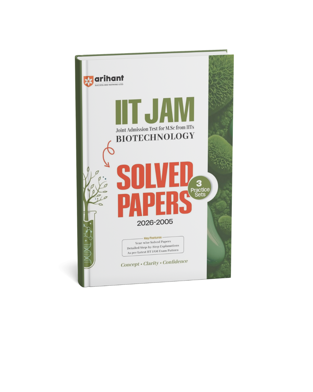 Arihant IIT JAM Biotechnology Solved Papers 3 Practice Sets Edition 2026 (English Medium)