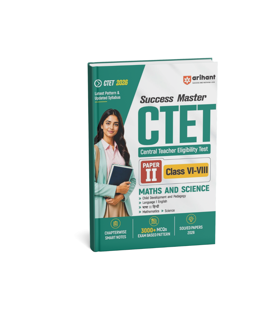 Arihant Success Master CTET Paper 2 (Class 6–8) Mathematics & Science Edition 2026 (English Medium)