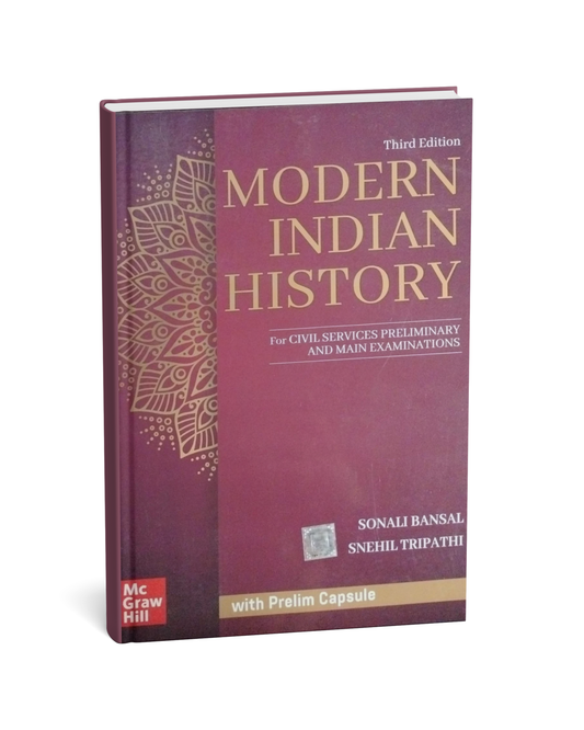 TMH McGraw Hill Modern Indian History 3rd Edition By Sonali Bansal & Snehil Tripathi [English Medium]