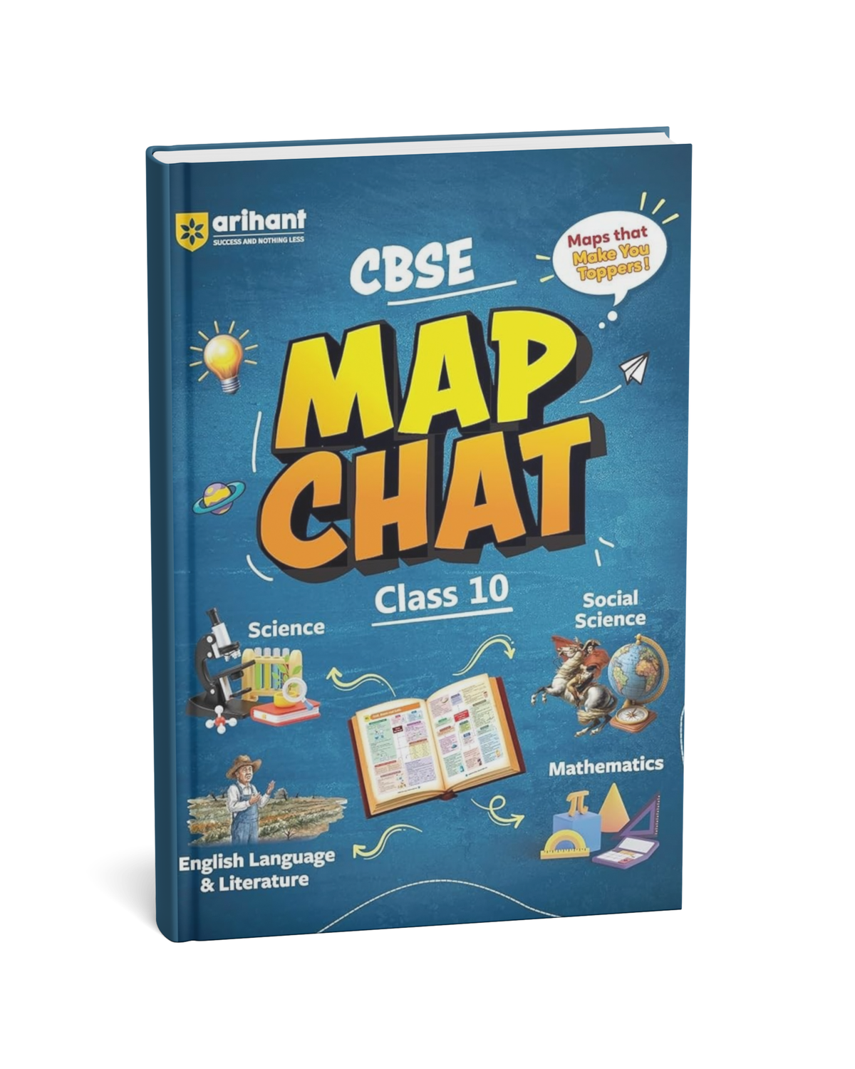 Arihant CBSE MAP Chart Class 10th | Science, Social Science, Mathematics & English Language