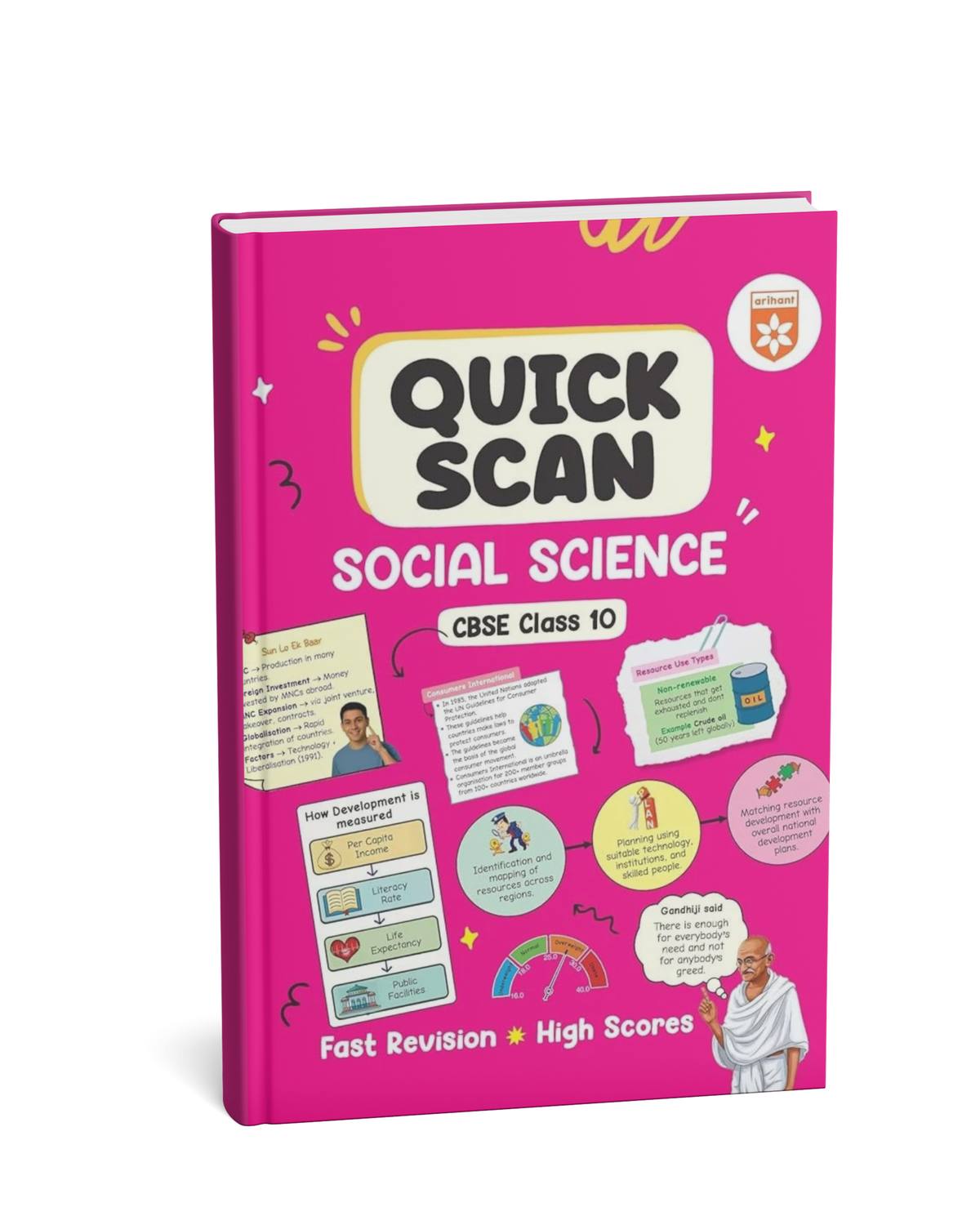 Arihant Quick Scan CBSE Class 10th  Social Science (English Medium)