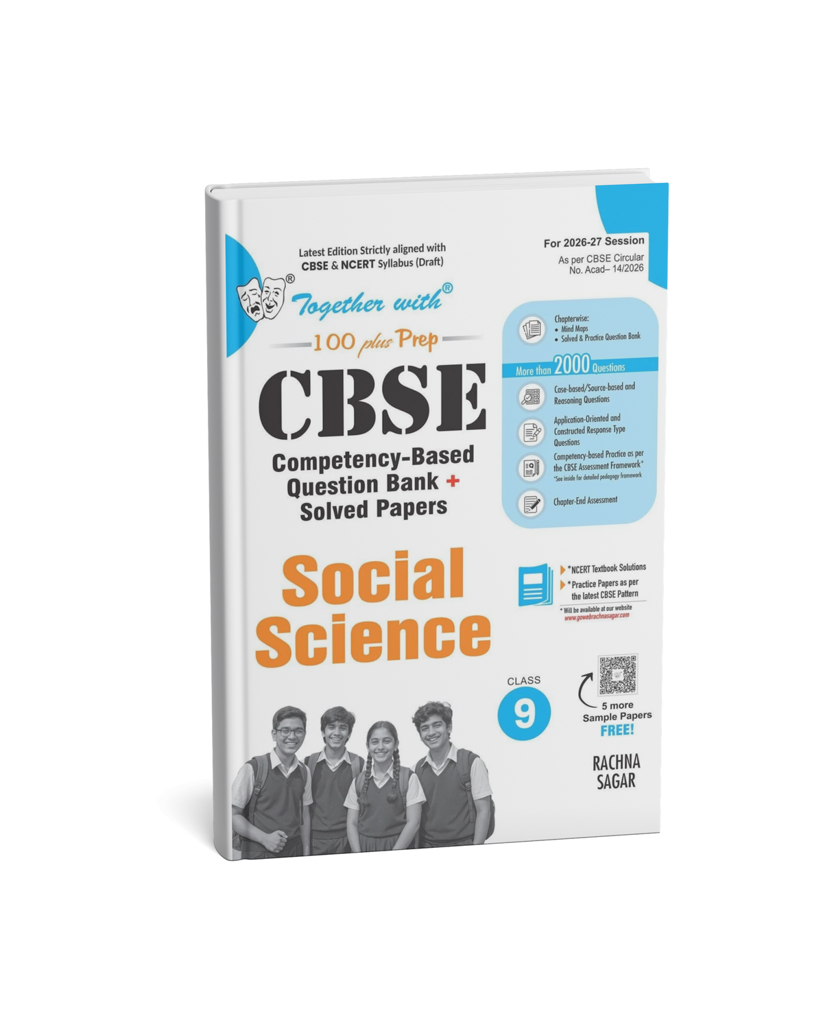Together with CBSE Question Bank Social Science for Class 9 Exam 2027 By Rachna Sagar (English Medium)
