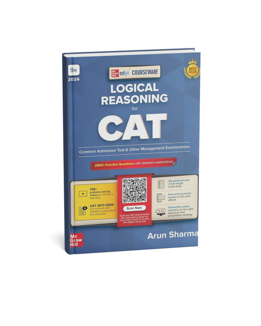 TMH Logical Reasoning for CAT 2026 by Arun Sharma 9th Edition (English Medium)