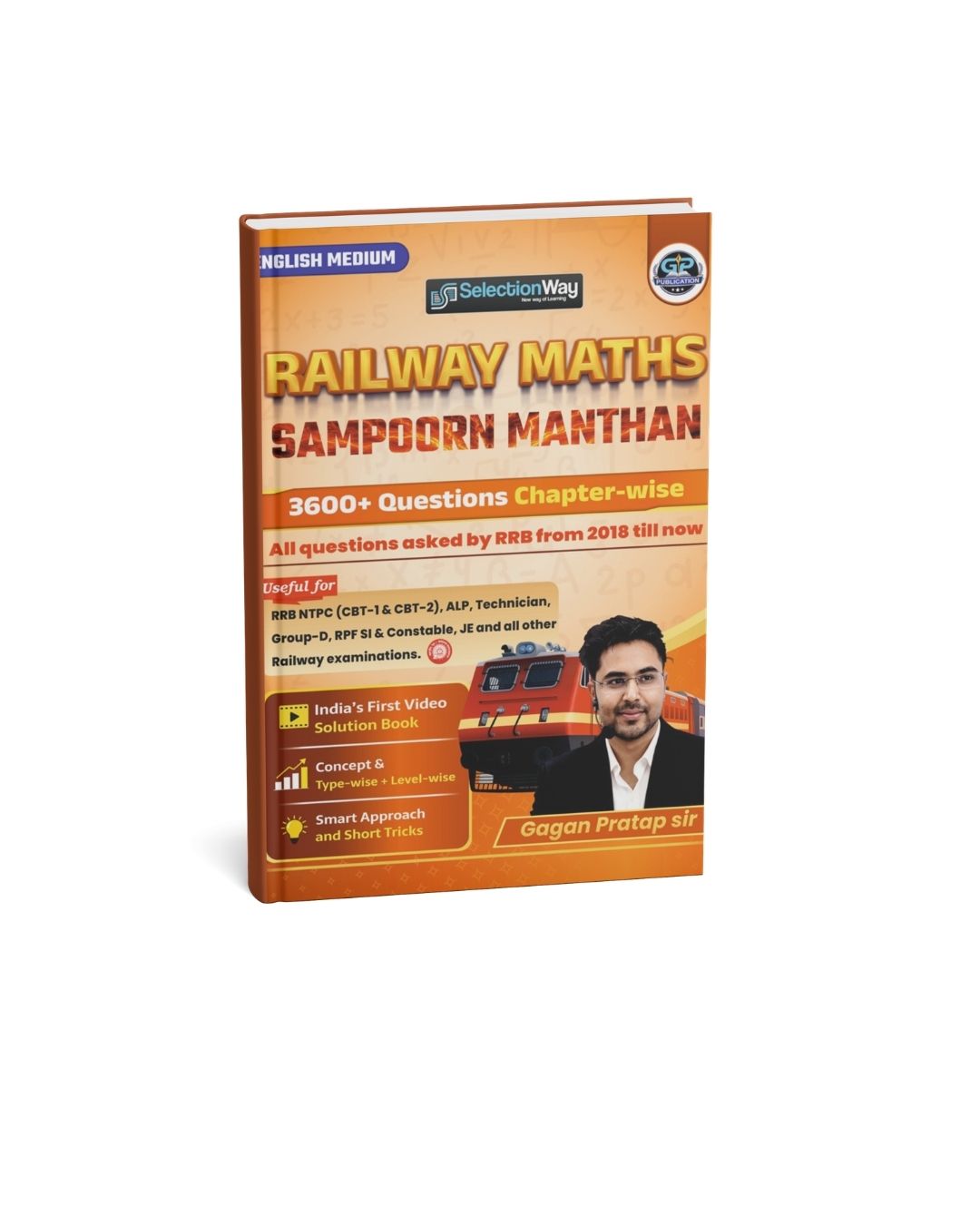 Gagan Pratap Railway Maths Sampoorn Manthan | 3600+ Chapter-Wise PYQs & Concepts | RRB NTPC, Group D, ALP, Technician, RPF Exams(EM)