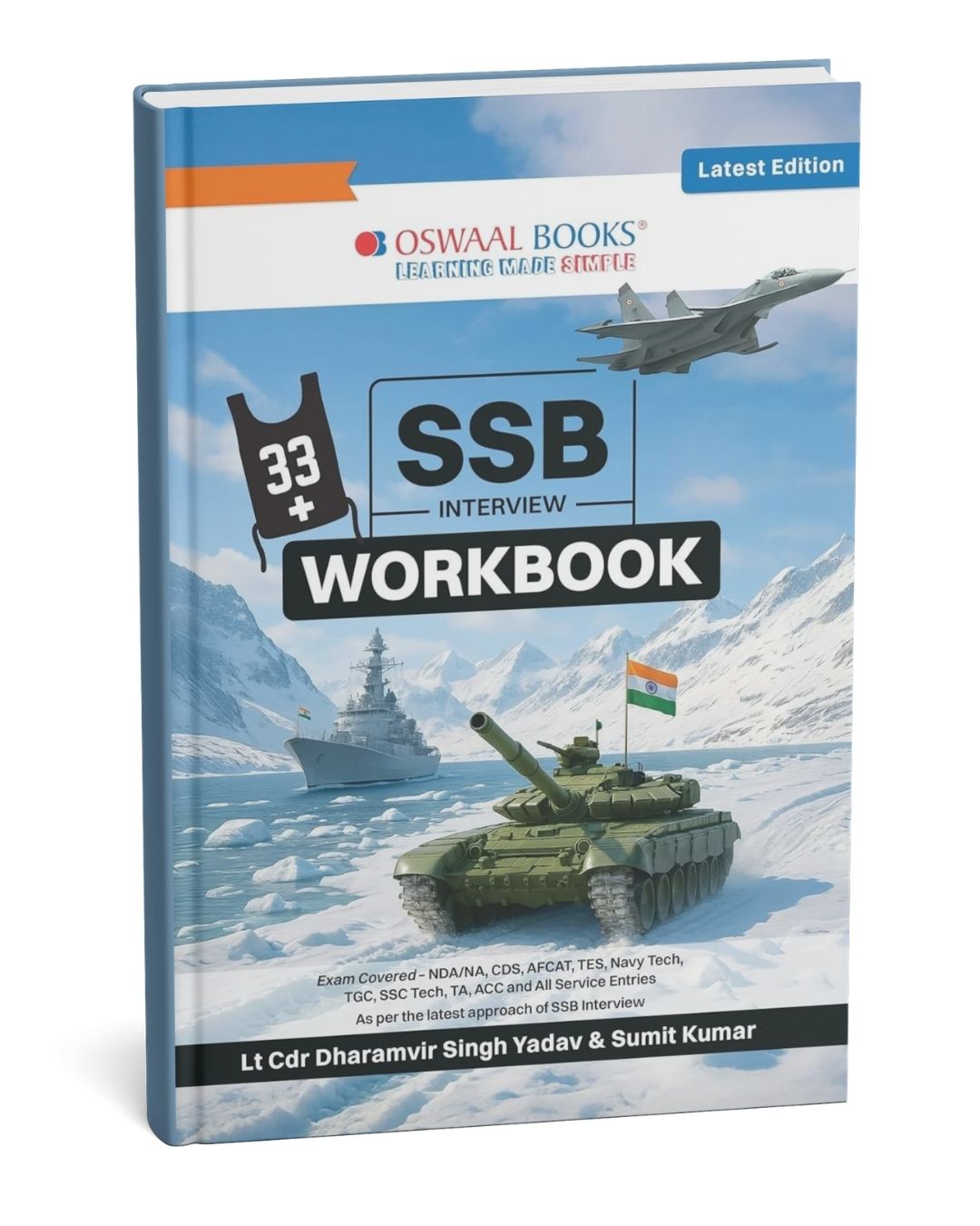 Oswaal Books SSB Interview Workbook (33+) Latest Edition for NDA, CDS, AFCAT, TES, Navy Tech (English Medium)