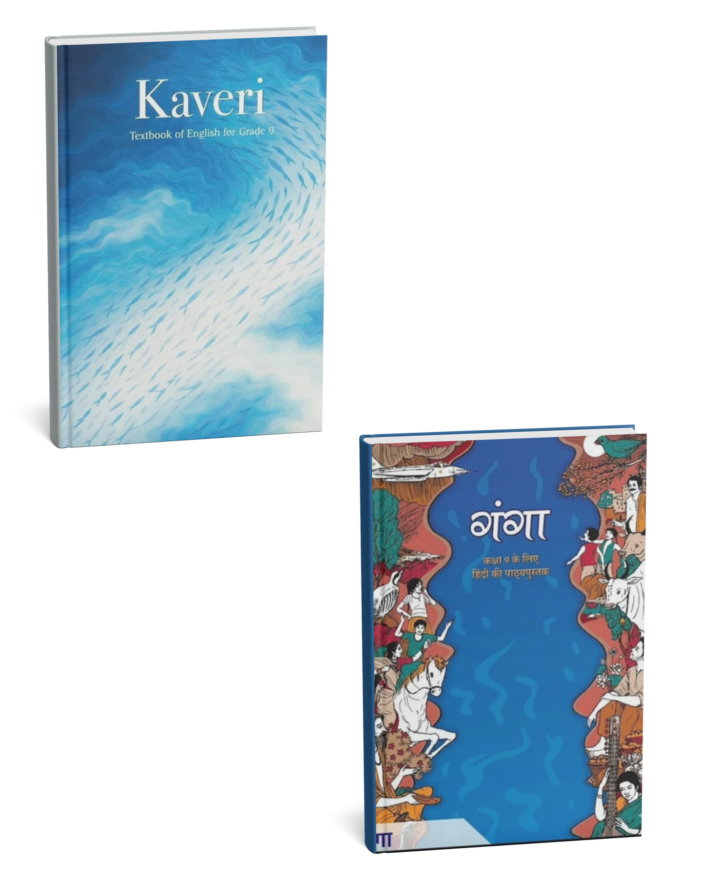 NCERT Class 9th Hindi (Ganga)+ English (Kaveri) Combo | Complete Book Set New Editition (2026-2027)