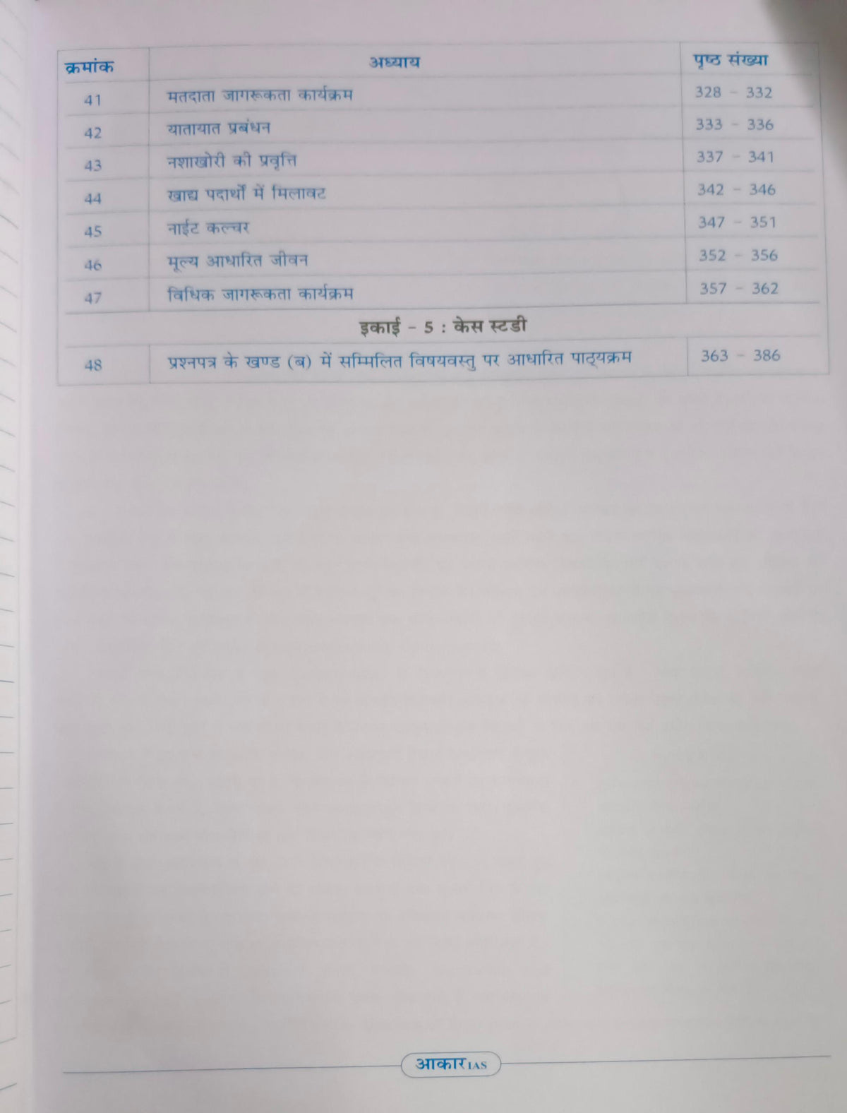 Aakar IAS MPPSC Mains Paper-4 Part-2 Unit 1, 2, 3, 4 & 5 Udyamita, Prabandhan evam Vyaktitva Vikas (Hindi Medium)