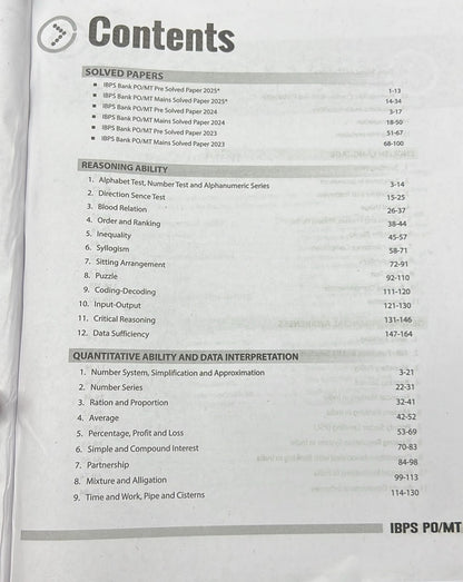 Arihant IBPS PO/MT 2026 (CRP PO/MT-XVI) Complete Guide for Prelims & Mains 3000+ Practice MCQs Topicwise Concept Notes Solved Papers (2025–2023) (English Medium)