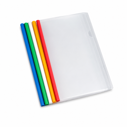 A4 Size Stick Transparent File Folder Stick File – Pack of 10 Pieces