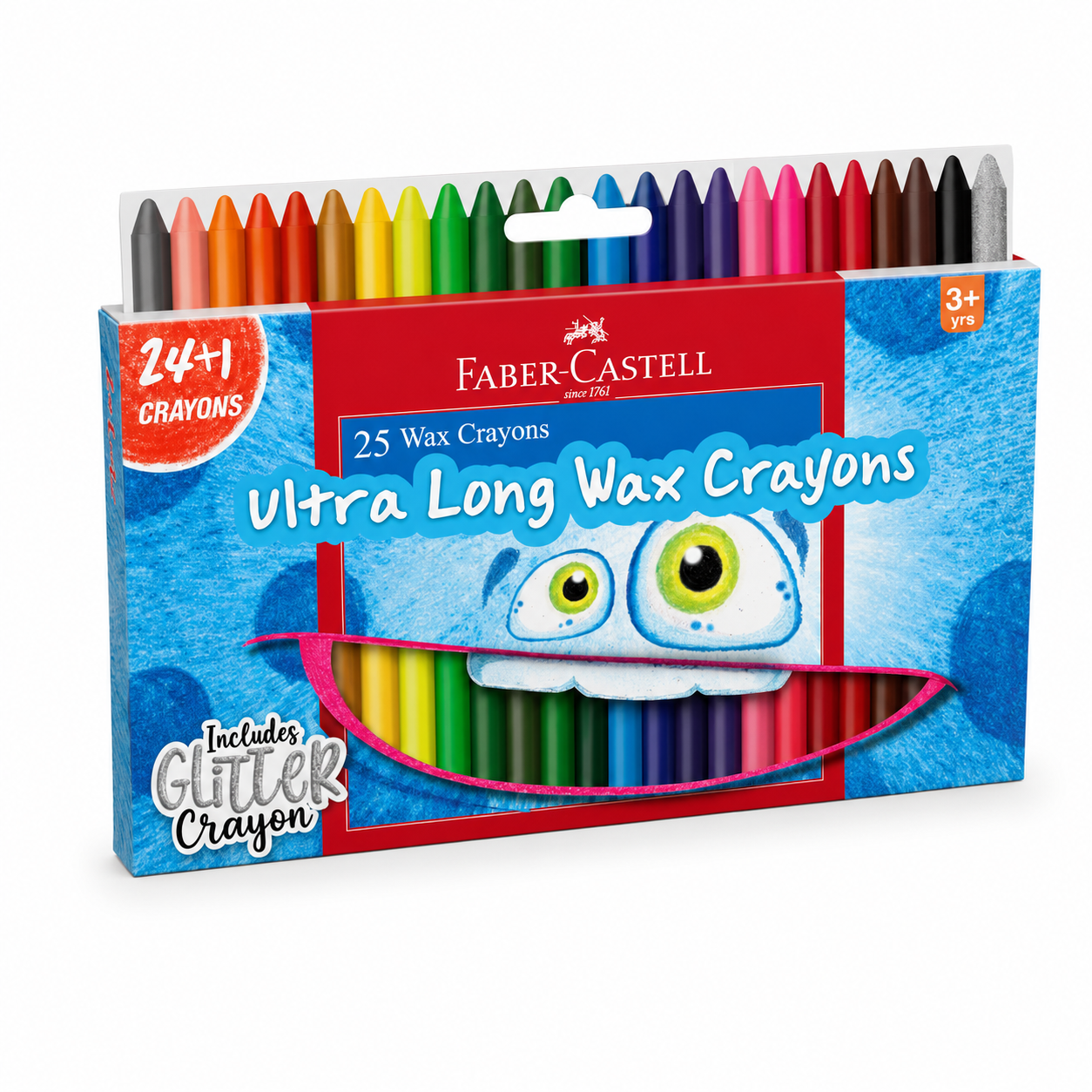 Faber-Castell Extra Long Wax Crayons (25 Colours)