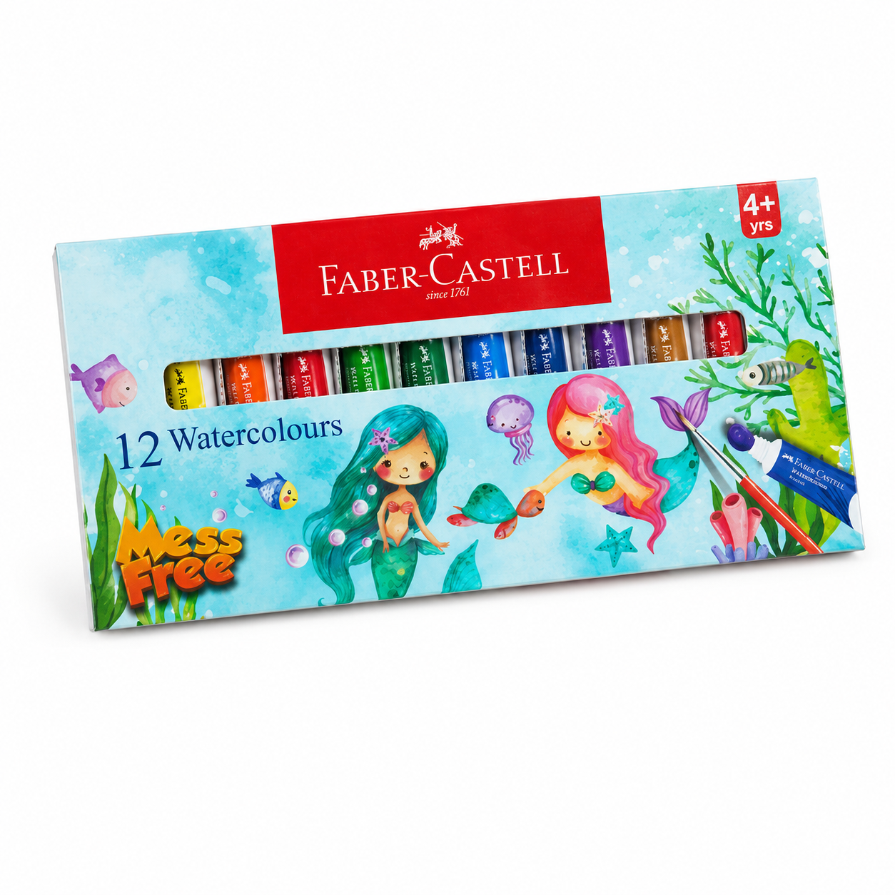 Faber-Castell Watercolor Set 12 Colours | Bright & Smooth Water Colours