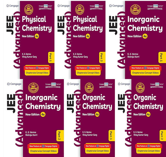 Cengage JEE Advanced Chemistry 2027 by K.S. Verma (4th Edition) | Complete Combo Set of 6 Books – Physical, Inorganic & Organic Chemistry (English Medium)