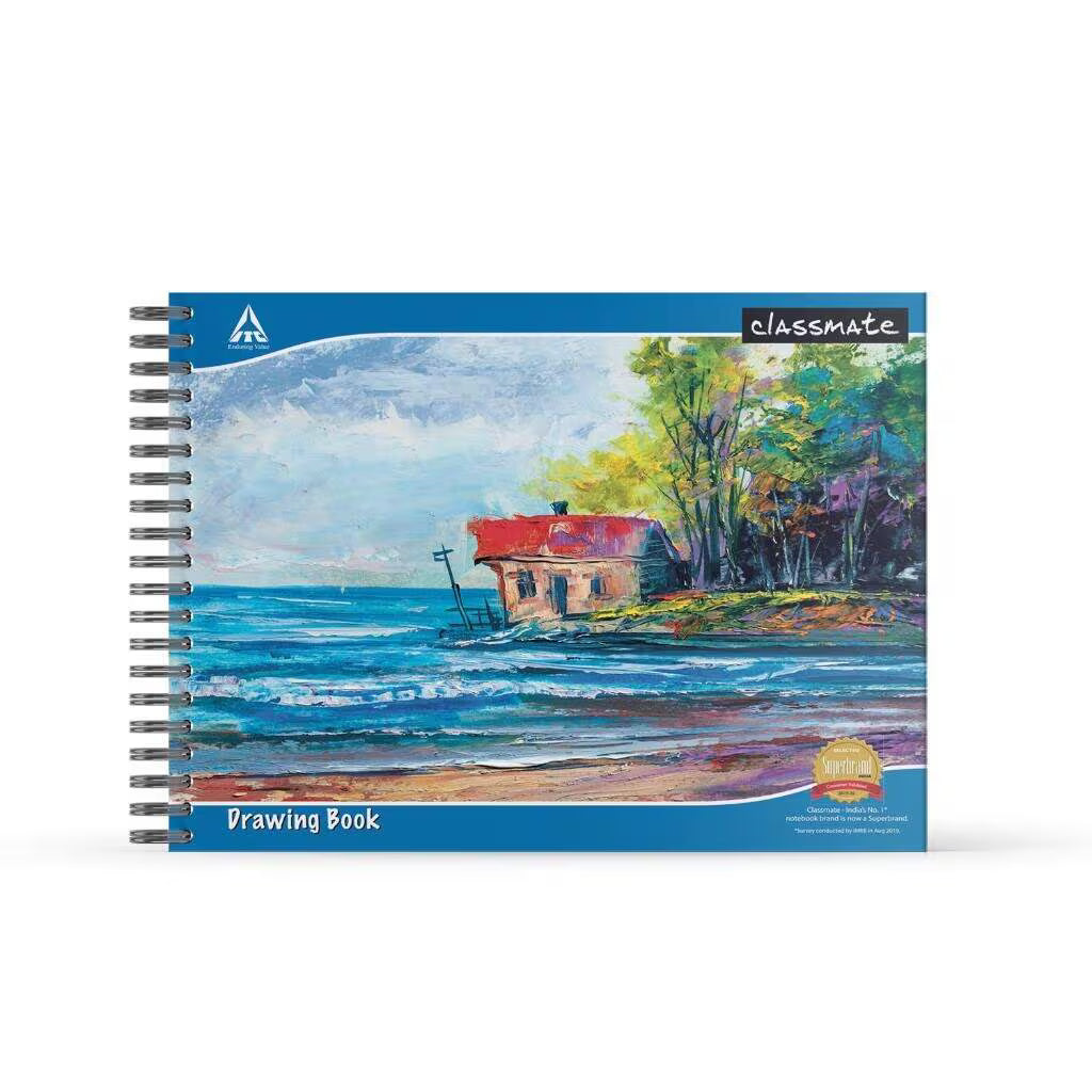 Classmate Spiral Drawing Book – 36 Pages, Unruled, Premium Art Paper
