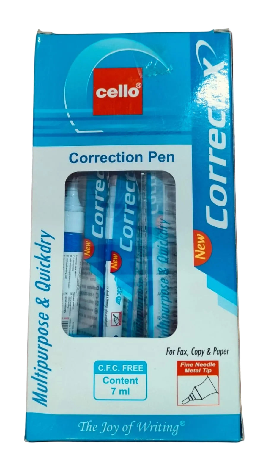 Cello Multipurpose & Quick Dry Correction Pen – Pack of 10 Pieces