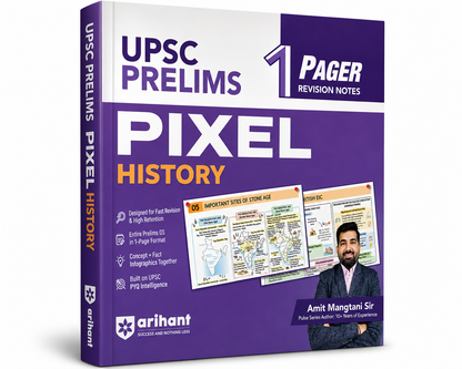 Arihant UPSC Prelims Pixel History – 1 Pager Revision Notes By Amit (English Medium)
