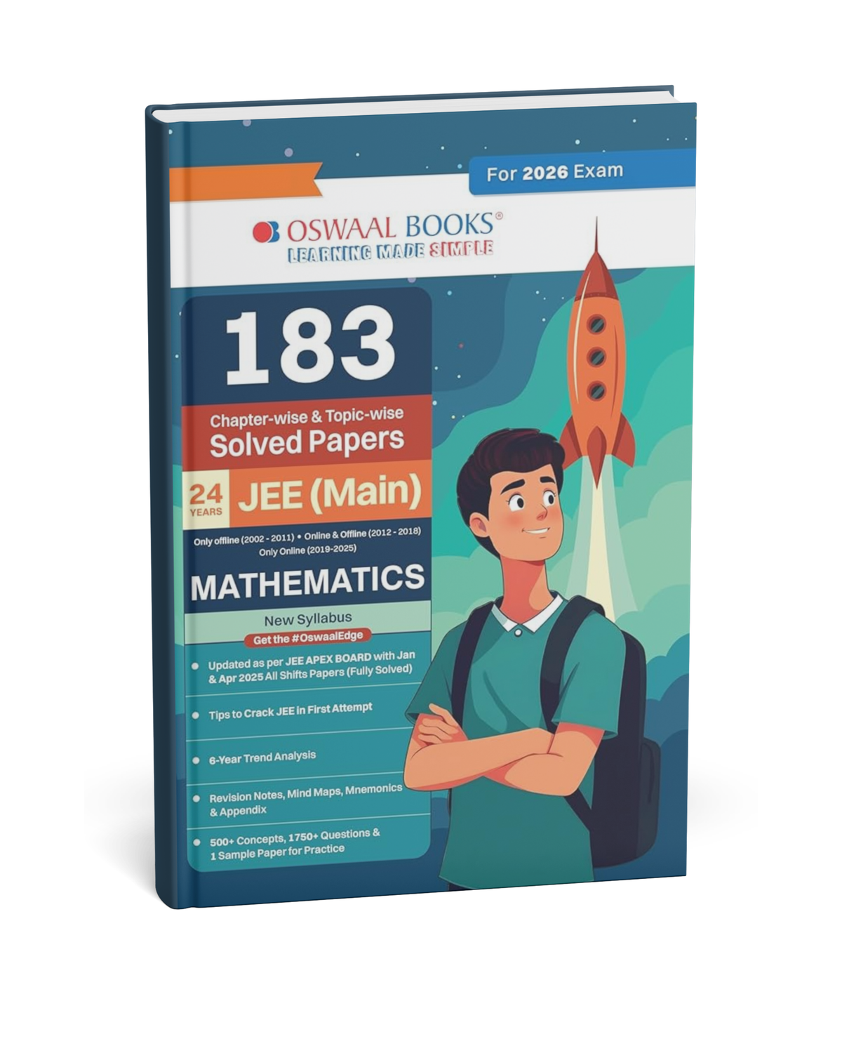 Oswaal JEE Main Mathematics 183 Solved Papers [English]