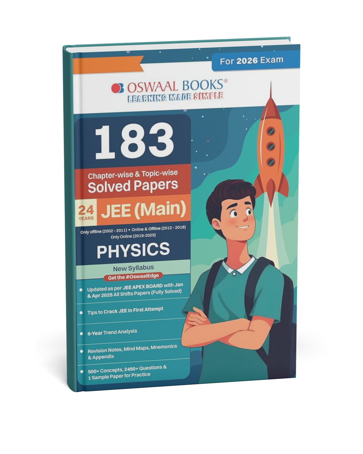 Oswaal JEE Main Physics 183 Solved Papers [English]