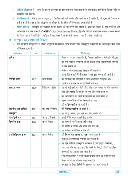 Aakar IAS MPPSC Mains Paper-3 Part-2 Unit-2 Computer Science (Hindi Medium)