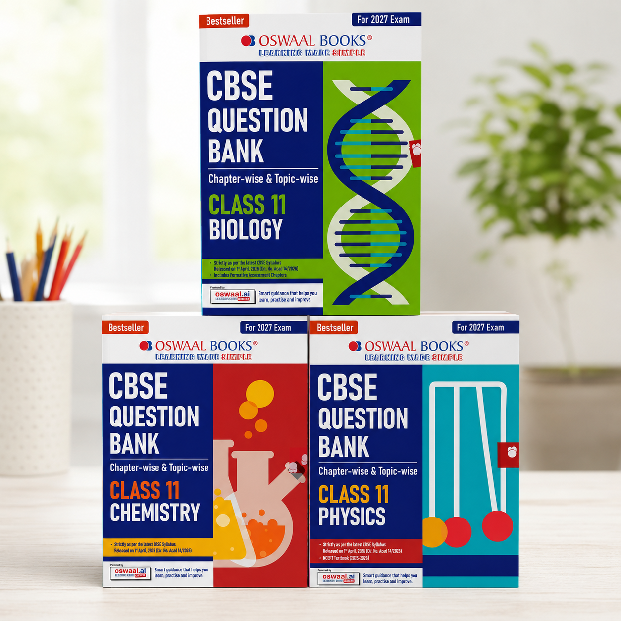 Oswaal Books CBSE Question Bank Class 11 Combo Set – Physics, Chemistry & Biology For Edition 2027 (English Medium)